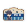 TV Anime A actII Second Season 02 Akira Akatsuya [Retro Art Illustration] Onamae Acrylic Plate Badge