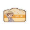 TV Anime A actII Second Season 11 Kori Yui [Retro Art Illustration] Onamay Acrylic Plate Badge