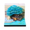 Twenty Twenty Six Blossomy Weekly Calendar Constructed in LED Light Three-dimensional Burst Up Flower Sculpture Note Pad Premium Paper Desk Deck Present LED Weekly Calendar Six