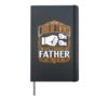 Twin Daddy DAD OF TWINS LIKE A NORMAL FATHER Funny Hardcover Journal, Black