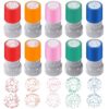 twinklemon 10PCS Teacher Stamps Self Inking for Classroom Rubber Stamp for Grading Homework Behavior Stamp for Office Stationery Encouraging Comments (Star Stamps)