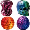 Twisty Fidget Egg, 3D Printed Slippery Egg Fidget, Easter Dragon Eggs, Easter Basket Stuffers Essentials,Stress Relief Desk Fidget Toy for Adults,3D Easter Egg Hunt Supplies (4 PCS E)