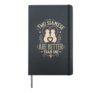Two Siamese Are Better Than One Siamese Cat Hardcover Journal, Black