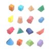 TWTCZOZ 16 Pieces Geometric Shapes Teacher Aids 16 Shapes Area