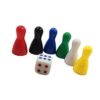 TWTCZOZ 35 Pieces Game Chessman Piece Playing Dice Pieces and Lightweight for Children and Adults Suitable for Strategy D, 6
