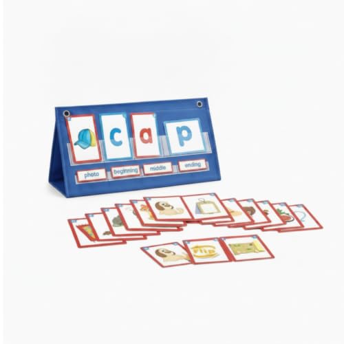 TWTCZOZ Children Phonics Game Learning Board Phonics Cards Spelling Board Pocket Chart Educational Toy for Hands On Phoneme Practice Suitable for Classroom Homeschool Tutoring Travel