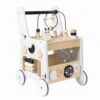 TWTCZOZ Children Push Activity Wooden Push Toy Infant with Four Wheels Upright Support and Beads Suitable for Indoor playroom First Steps Balance Training Early Learning