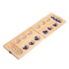 TWTCZOZ Wood Set Mancala Board Game Strategy Game Portable Classic 48 Stones Family