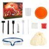 TXT-MATRIX Erupting Volcano Science Kit, Dinosaur Fossil & Gemstone Dig Set with 12+ Excavation Tools, Hands-On Earth Science Activity, Great Christmas Birthday Gift for Science Enthusiasts