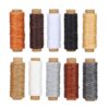 Tyenaza 10PCs Hand Stitch Thread Sewing Kit DIY Supplies Durable Leather Crafts 150D 10 Color