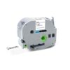 TZe-251 TZe251 24mm 0.94 Inch Laminated White Replacement for Brother P Touch Label Maker Tape 24mm TZe TZ Tape Compatible with Brother PTD400 PTD410 PT-D610BT PTD460BT