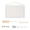 UBJQWQXM Cork Board Bulletin Board Message Board for Kitchen Room Decor, White