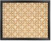 U Brands Cork Bulletin Board, 16" x 20" Inches, Black Wood Frame, Square Fashion Design Print (305U00-01)