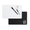 U Brands Double-Sided Lap Board, 8.25 x 11.75, Dry Erase and Chalkboard Surfaces, 2 Liquid Chalk Markers Included, Rounded Frame, White