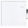 U Brands Magnetic Dry Erase Board White Board, 14" x 14", Frameless, Includes Marker and Magnet
