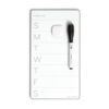 U Brands Magnetic Weekly Calendar Whiteboard, 5.5" x 10" Small White Board, Gray Frame, Includes Dry Erase Marker & Magnet, Perfect for Office Desk, Home, Fridge, and Locker