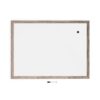 U Brands Magnetic Whiteboard, 36" x 48", Wall Mounted Dry Erase Board with Rustic Wood Frame, White Board for Home, Office, Classroom