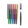 U Brands U-Eco Felt Tip Fluid Pens, 12 Count, Bold Primary Colors, 0.7mm Medium Tip, Plant-Based Barrel, 35% Less Plastic, Quick Dry Ink