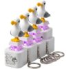 UDAUDU Seagull Mine Keychain, Rechargeable Sound Button Keyboard Clicker Fidget Toy - Stress Reducer Noise Maker (4pcs)