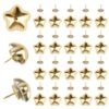 UFURMATE 20 Sets Magnetic Push Pins Decorative Pushpins with Star-Shaped Fridge Magnets Poster and Photo Hangers Magnetic Thumbtacks for Cork Board Map Picture (Gold)