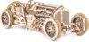 UGEARS Mechanical U-9 Grand Prix Car, Wooden 3D Puzzle, 348-Parts, 13.8-Inch