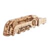 UGEARS Mini Locomotive 3D Puzzle, Easy DIY Crafts for Adult Wooden Train Model Kit, Rubber Band-Powered Mechanical Puzzles, 172 Pcs