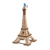 Ugears Paris Tower 3D Puzzle, 50-Parts, 7.08-Inch, Brown