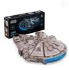 UGEARS Star Wars Millennium Falcon 3D Wooden Puzzle, DIY Mechanical Model Kit, 3D Puzzle Brain Teaser Puzzles for Adults, Wood Model Building Kits