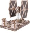 UGEARS Star Wars TIE Fighter 3D Wooden Puzzle, Mechanical Wooden Models for Adults to Build, Star Wars Model Kit, Hobby Brain Teaser