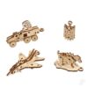 UGEARSU-Fidgets Bravery Mechanical DIY Kit Wooden 3D Puzzle 45 Piece