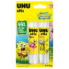 UHU Stic Spongebob Glue Sticks (2 x 21g): All Purpose, 6 Surprise Designs