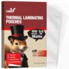 Uinkit 3.5mil Matte Thermal Laminating Pouches, 100 Pack 11.5x17.5 Inches - Anti-Glare Restaurant Menu Protector Sheets, Food Safe, Spill Proof, No Fingerprint - Laminator Required