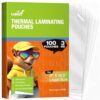 Uinkit 3mil Legal Size Laminating Sheets 8.5 x 14 Inches - 100 Pack Laminating Pouches for Professional Use, Business Documents, Artwork Preservation & Restaurant Menus - with Thermal Laminator