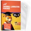Uinkit 3Mil Thermal Laminating Pouches 4x6, Photo Size Sleeves for Recipe Cards, Bookmarks, Library Cards & Flashcards — 120 Pack, Crystal-Clear Glossy, Hot Laminator Compatible, Acid-Free