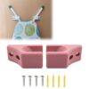uiwgbq Ironing Board Wall Mount Hanger for Y-Leg with Snap-in Storage Hook