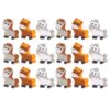 UKCOCO 150pcs Cute Cartoon Horse Eraser - Animal Themed Mini Erasers - Classroom Game Prizes - Small Birthday Return Gifts - Party Favors Gift Filling Supplies