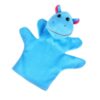 UKCOCO Plush Made of Soft Short Plush and Pp Cotton Hand Puppet, Blue Animal Five-Finger Glove for Storytelling and Parent Relationship Gifts