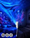 Uktrendzone Projector, Moon Galaxy Night Light for Bedroom (15 Patterns)