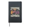 Ukulele Player Hawaiian Music Tropical Island Gift Hardcover Journal, Black