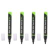 ULDIGI 4pcs Black Tombstone Paint Markers for Granite and Memorial Lettering, Weatherproof Sturdy Oil-based Paint Pens with Fine Tips, Prevents Smudging, for Garden and Monument Repair