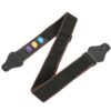 ULDIGI Adjustable Black Nylon Guitar Strap for Electric and Acoustic Guitars Lightweight Design with 3 Picks Included Random Color