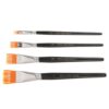 ULTECHNOVO Serrated Comb Paint Brush Set 4pcs Wood and Plastic Material Produces Distinct Textures, Suitable for Textured Strokes and Details for Acrylic and Oil Painting for Watercolor