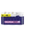 Ultra Plush 3-Ply Toilet Paper, 12 Mega Rolls, 255 Sheets Per Roll, Soft Bathroom Tissue for Home, Apartment, Office and Everyday Household Use