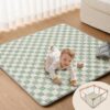 Ultra Soft Plush Floor Mat, 1.6" Thick Foam Cushion Rug with Non-Slip Backing for Indoor, Home, Green