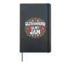 Ultrasound Is My Jam Funny Sonographer Tech Straweberry Hardcover Journal, Black