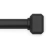 Umbra Geo Pin-Point Curtain Rod 42-120 Inch, Black Finish, Steel, No-Drill Installation