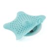 Umbra Starfish Hair Catcher, Fun Drain Cover Fits Most Standard Tub and Shower Drains, 6" Diameter, Lagoon Blue
