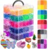 Umikk 18000PCS Fuse Beads Bulk, 5mm 30 Colors Plastic Fuse Bead Kit Melty Beads for Kids Crafts School Arts Supplies Room Decorations, Gifts for Girls and Boys