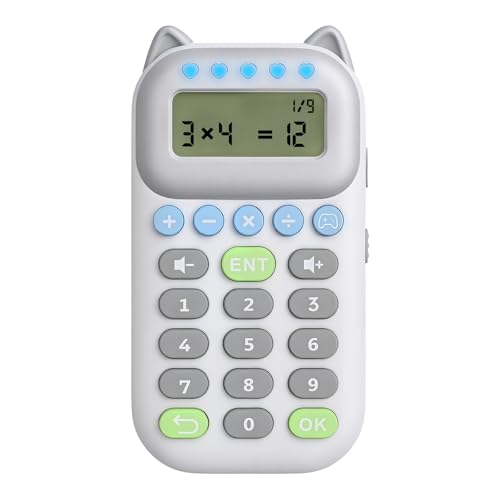 Umimile Math Games for Kids Ages 4-12 – Portable Math Toy with 4 Fun Modes, Rechargeable, Travel-Friendly – 50,000+ Addition, Subtraction, Multiplication, Division Questions