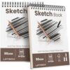 Umriox Sketch Pads for Drawing, 9" x 12" Sketchbook, 2-Pack